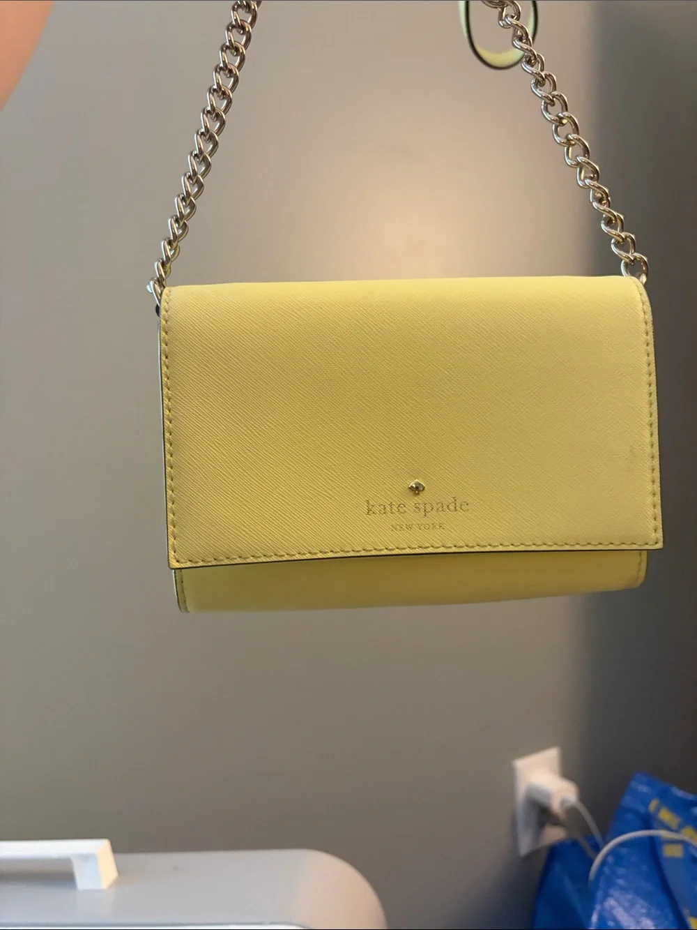kate spade Lemon Yellow Small Flap Crossbody